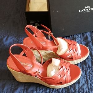 COACH, nib wedge heels 👠